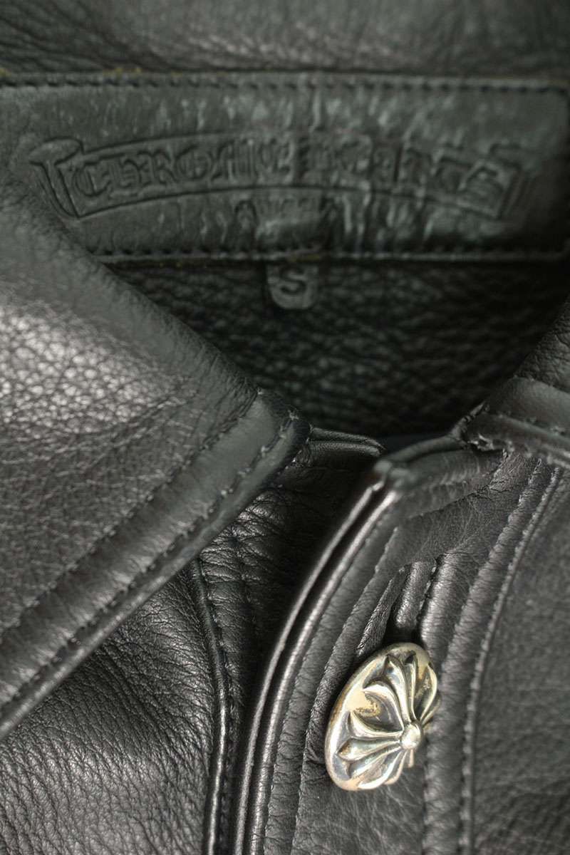 クロムハーツ　CLASSIC　Jean VJ Ｓサイズ 美品 クロムハーツのヘヴィーなレザーアウタークラシックジーン