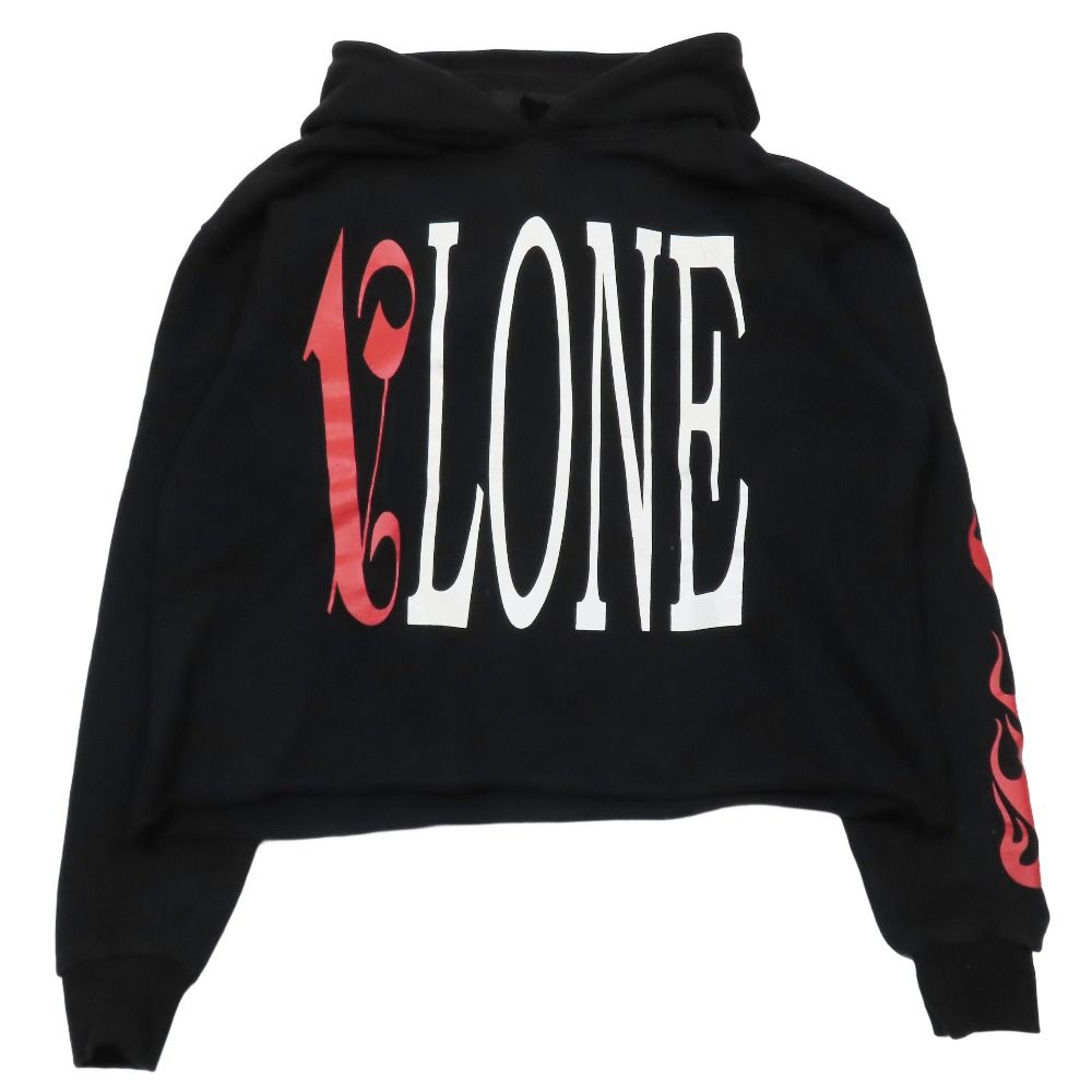 R*r様 $*y様 VLONE/Palm Angels フレイムプリント パーカ New VLONE x Palm Angels Hoodie Black Purple 100% Authentic