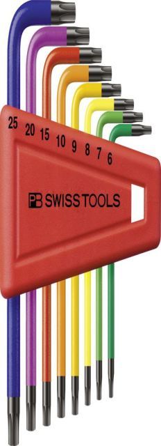 PB SWISS TOOLS PBピービー L型レインボーヘクスローブレンチセット 410H|6-25RBCN