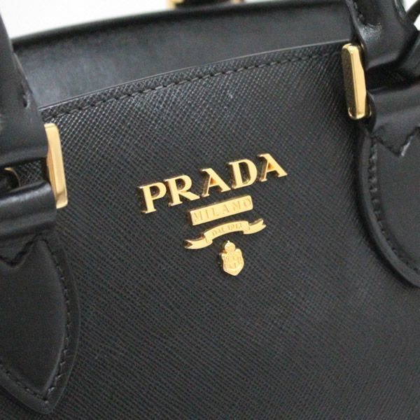 プラダ PRADA 2WAYバッグ ハンドバッグ サフィアーノ 1BA164 黒【62309