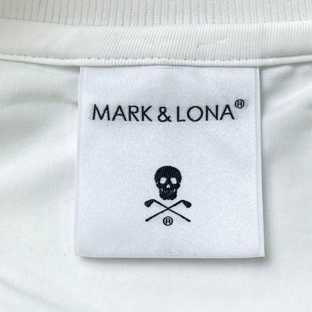 教訓 サイズ 48 MARK-LONA マークアンドロナ 2025年モデル ハイネック 半袖Tシャツ ホワイト系 240101381351 ゴルフウェア メンズ ストスト 続々入荷中！