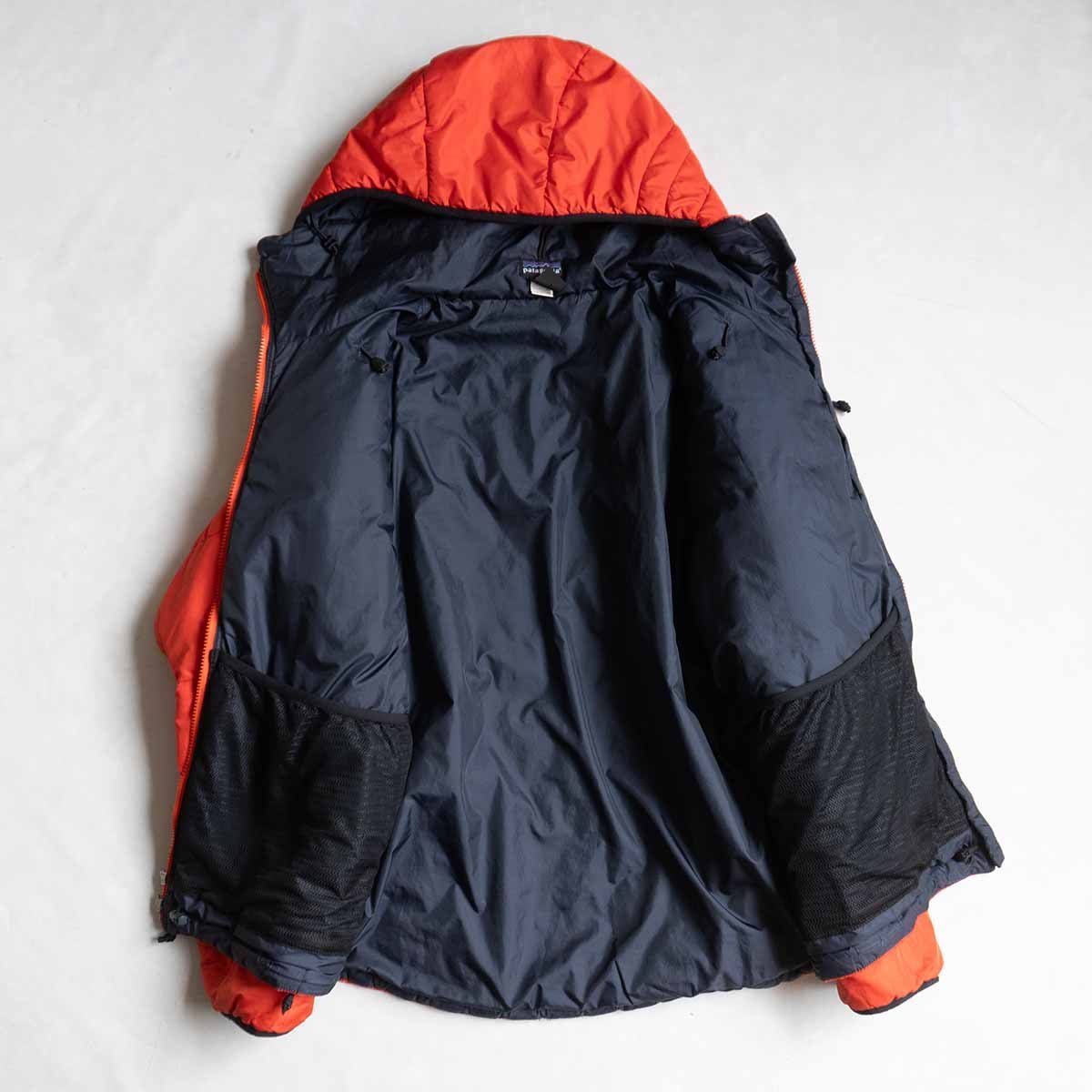 希少 2001年 Patagonia ダスパーカ M ポップ オレンジ パイピング