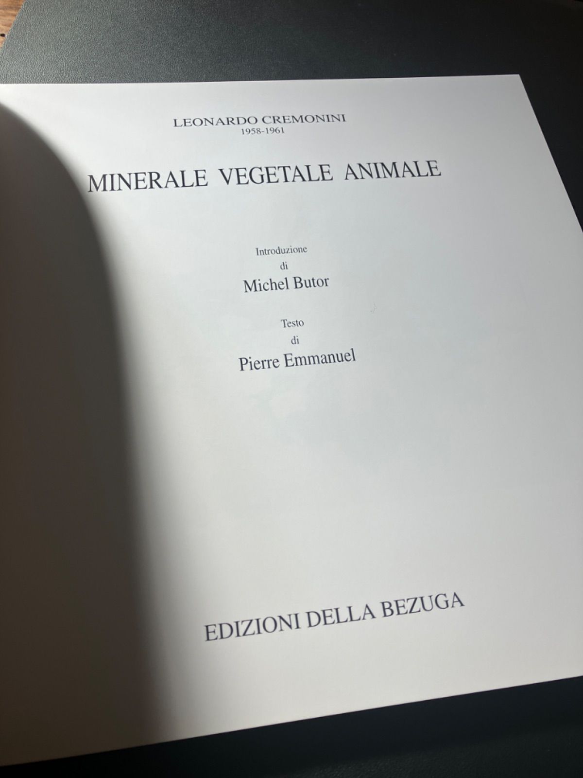 クレモニーニ 画集 図録 CREMONINI Minerale Vegetale Animale