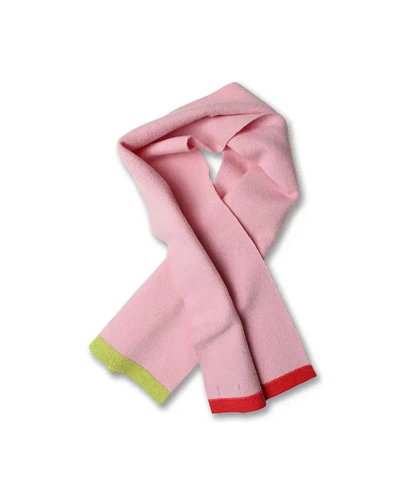Drake’s ドレイクス Drake s ピンク ラムウール スコットランド人 ニット マフラー