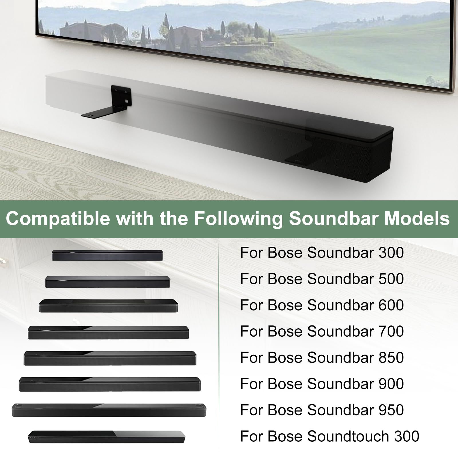 サウンドバーウォールマウントブラケット、Bose WB-300 SoundTouch 300