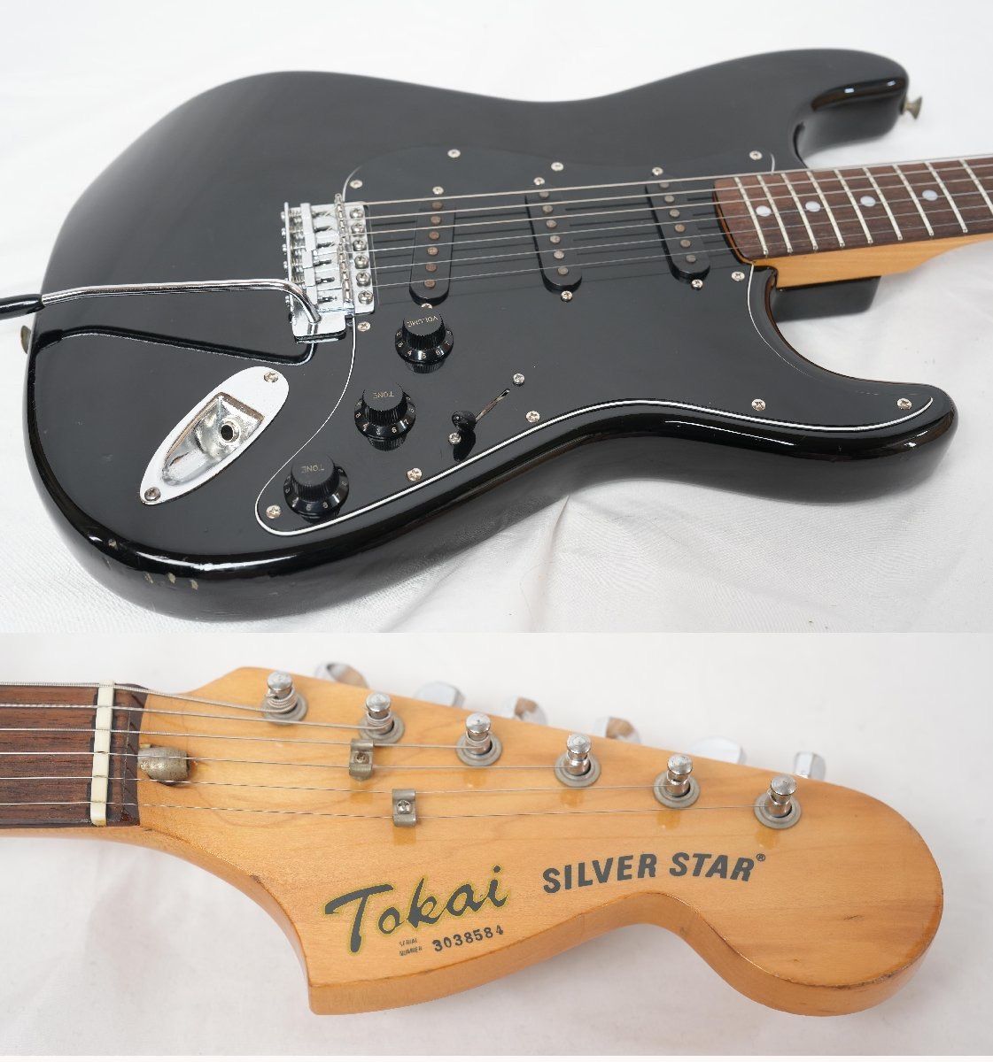 ☆Tokai☆SS38 /R BLACK SILVER STAR 1983年製 国産ラージヘッド