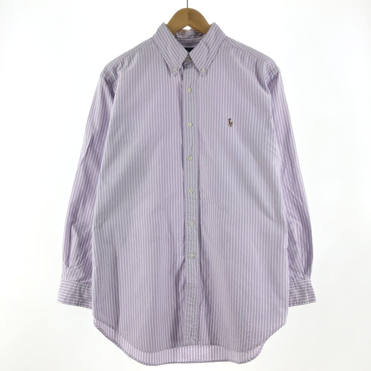 古着 ラルフローレン Ralph Lauren CLASSIC FIT クラシックフィット 長袖 ボタンダウンストライプシャツ メンズXL /eaa366572/eaa366572