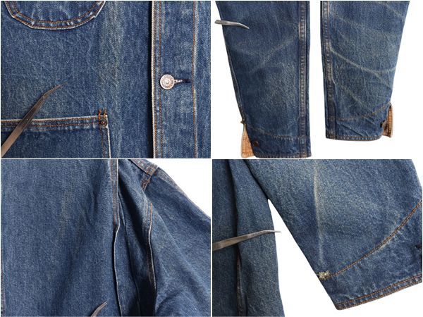 ラルフローレン メンズ カバーオール デニムジャケット M ヴィンテージ加工 楽天市場】ポロ ラルフローレン メンズ ダメージ加工 デニム