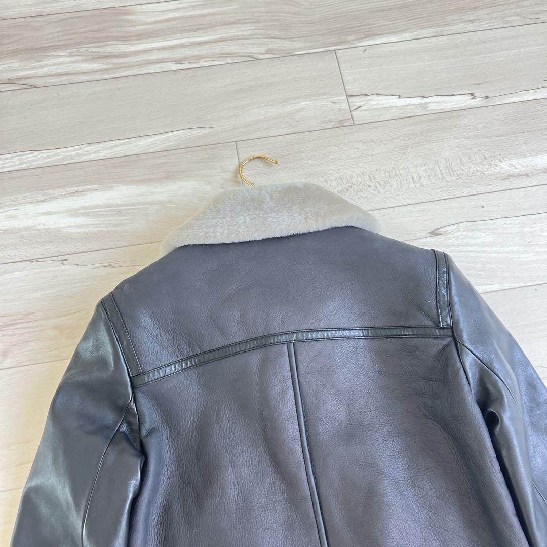 【極美品】DAMA collectionリアルムートンレザー ライダース　ファー 極美品】DAMA collectionリアルムートンレザー ライダース