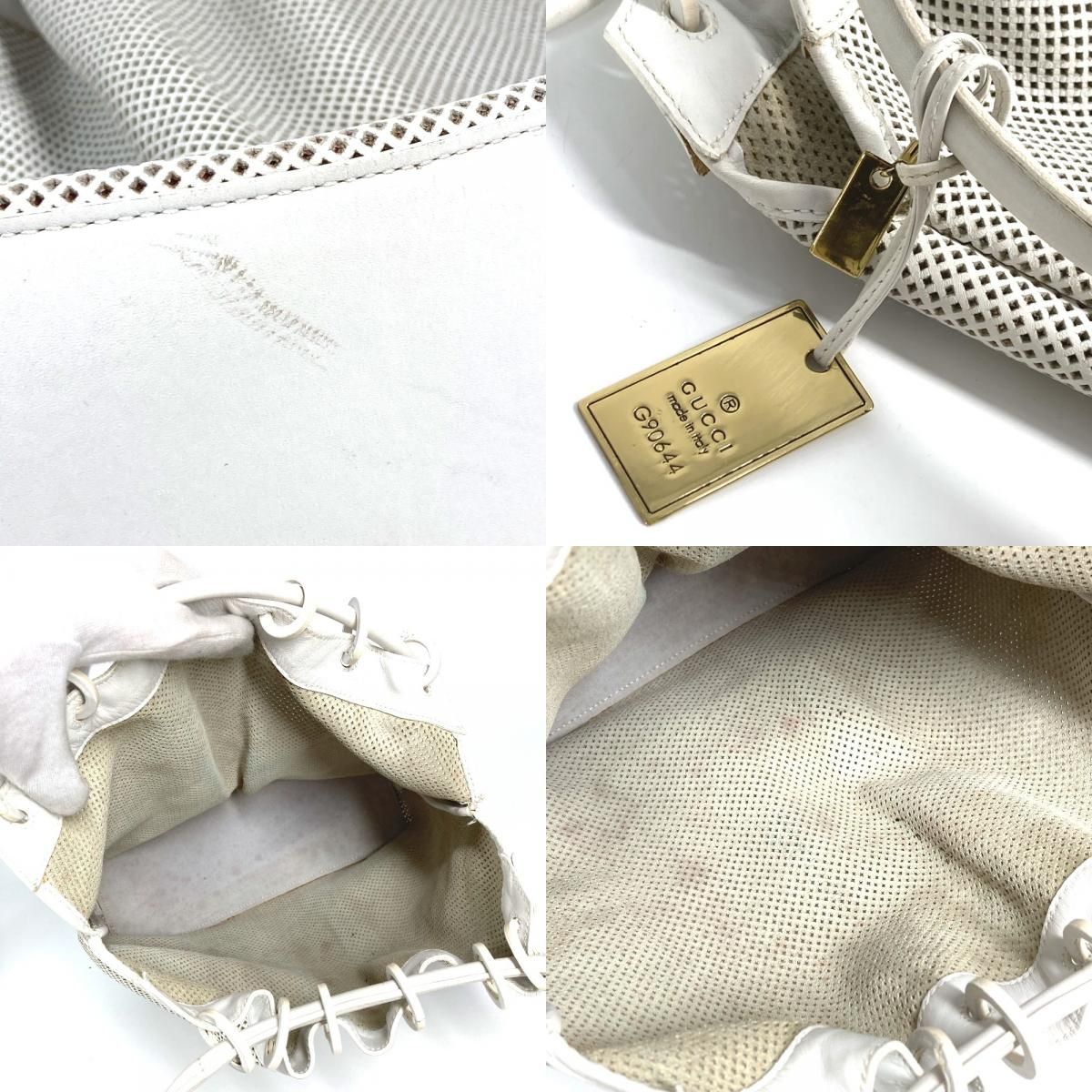 GUCCI グッチ 90644 ショルダーバッグ ポーチ付き 肩掛け GGキャンバス 