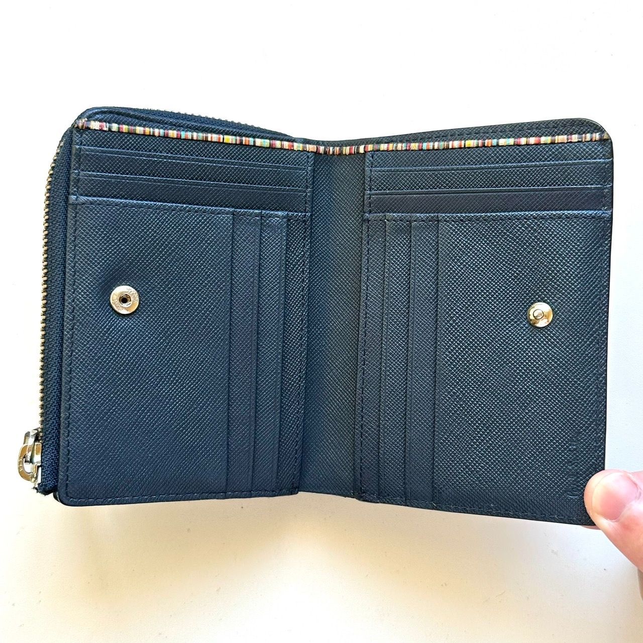 ポールスミス Paul Smith 二つ折り財布 ジップストローグレイン2