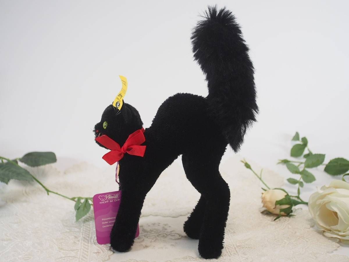 ☆シュタイフ☆Black Tom Cat 14cm オールID's完品☆黒猫☆ - メルカリ