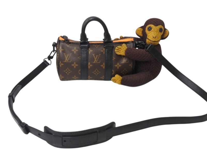 LOUIS VUITTON ルイヴィトン モノグラム LVフレンド キーポル XS モンキー 2WAY ブラウン M80118 4b001865
