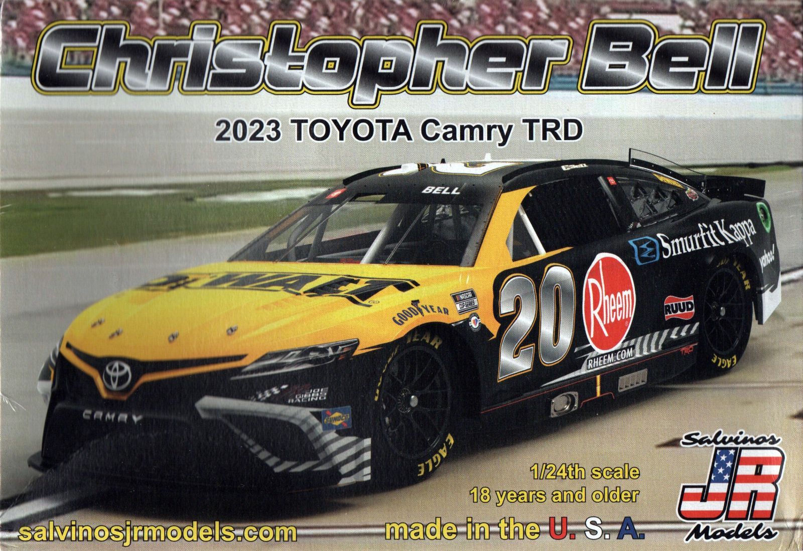 クリストファー・ベル 2023 NASCAR トヨタ カムリ TRD 1/24 サルビノス 