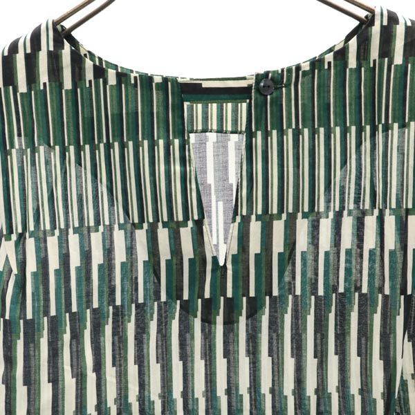 【公式】 未使用 シップス ストライプ柄 ノースリーブ ブラウス ONE SIZE シャツ+ブラウス(半袖+袖なし)