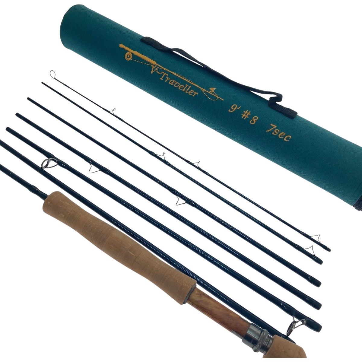 □□ フライロッド V-TRAVELLER 9' ＃8 7sec 割引