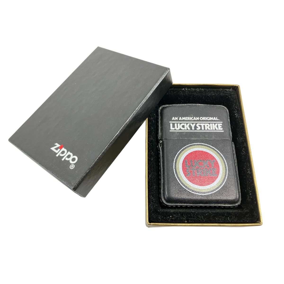 Zippo LUCKY STRIKE 革巻き ラッキーストライク ジッポ ライター