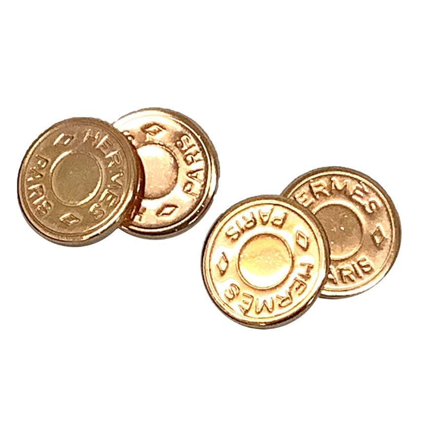 HERMES　エルメス　セリエ　カフス　カフリンクス　ローズゴールド　aq10982