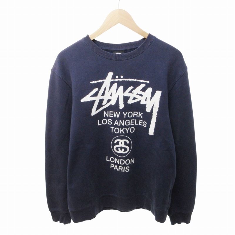 stussy ステューシー　スウェット　ワールドツアーメタル　ロゴプリント 41l2PKk7I6L._AC_SX466_.jpg