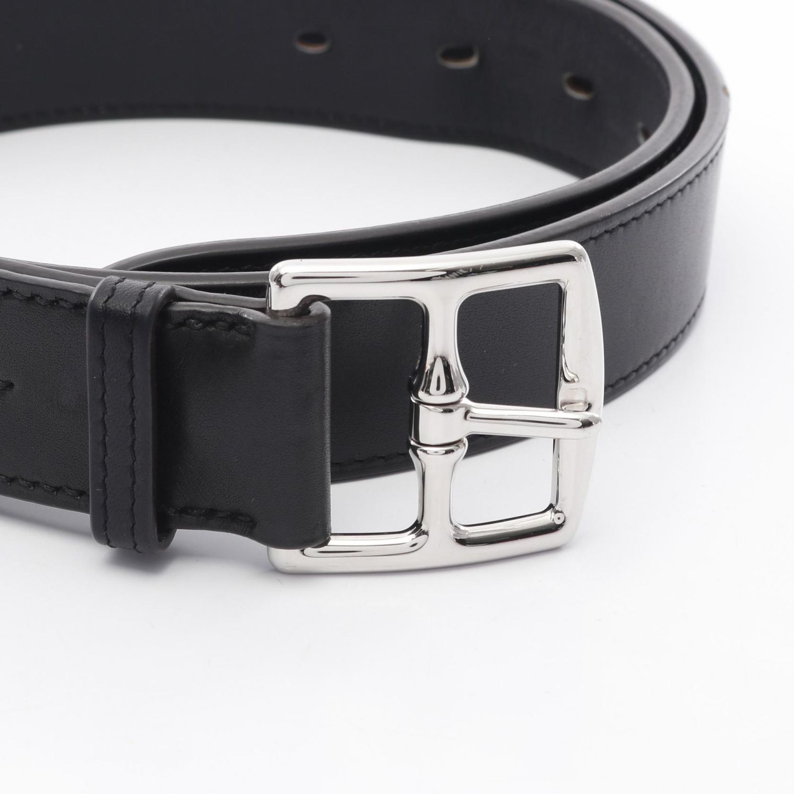 エルメス HERMES ベルト エトリヴィエール ブラック レザー ベルト