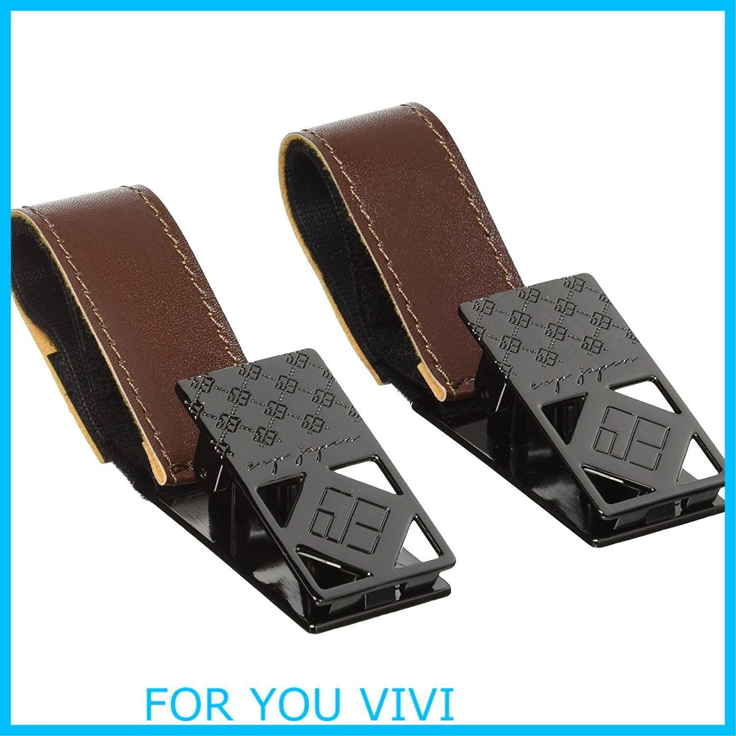 【在庫処分】e.x.p.japon(イー・エクス・ピー・ジャポン) ブランケットクリップBK-合皮ブラウン 金属製ベビーカークリップ BK-合皮ブラウン 金具サイズ：6.5×3×3cm 2個 e-bcp11bk