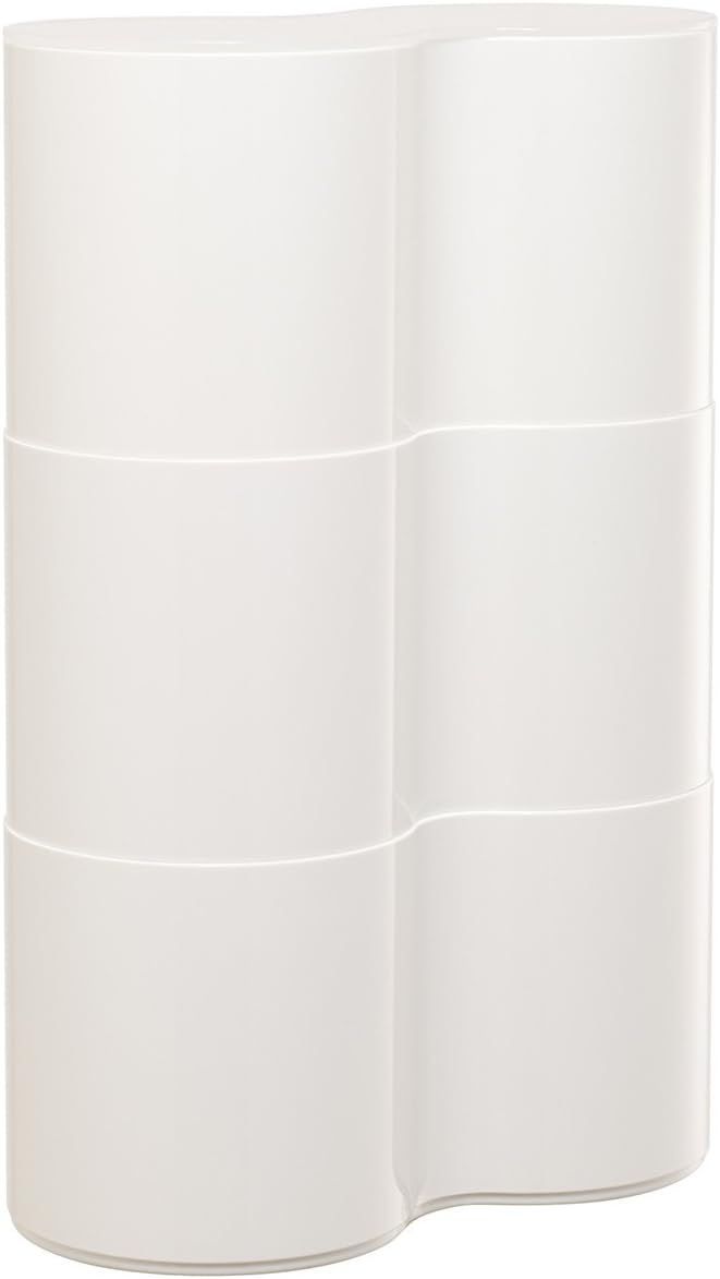 【匿名配送 新品】u003eホワイト 約25×12.9×36.9cmu003c ISETO (伊勢藤) トイレ収納 ホワイト 約W25×D12.9×H36.9cm