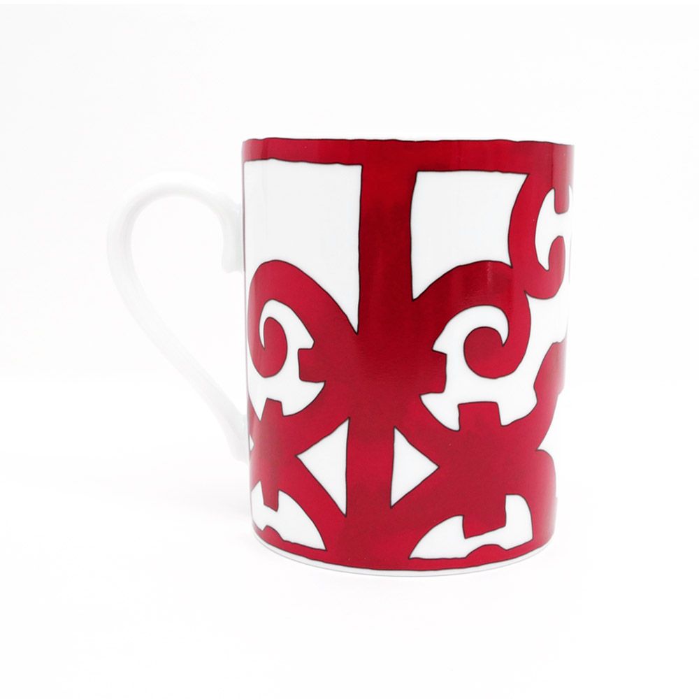 名東 エルメス マグカップ No 1 ガダルキヴィール レッド 赤 ホワイト 白 陶器 食器 小物 その他