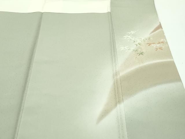 平和屋本店□極上 創業460年・千總 訪問着 刺繍 遠山草木文 暈し染め