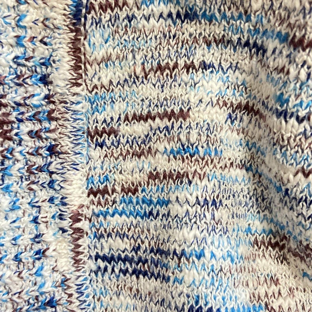 leilian - Leilian(レリアン) カーディガン サイズ11 M レディース ブルー×白×ブラウン 長袖 Leilian(レリアン) カーディガン サイズ11 M レディース ブルー