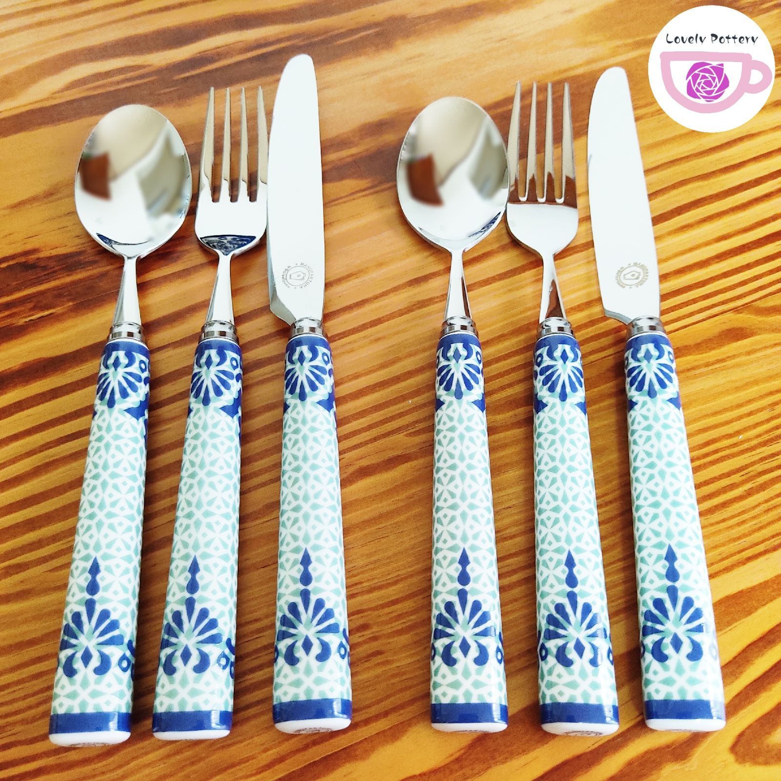 カラトリー フォーク ナイフ スプーン セット 2セット分 ポーリッシュ