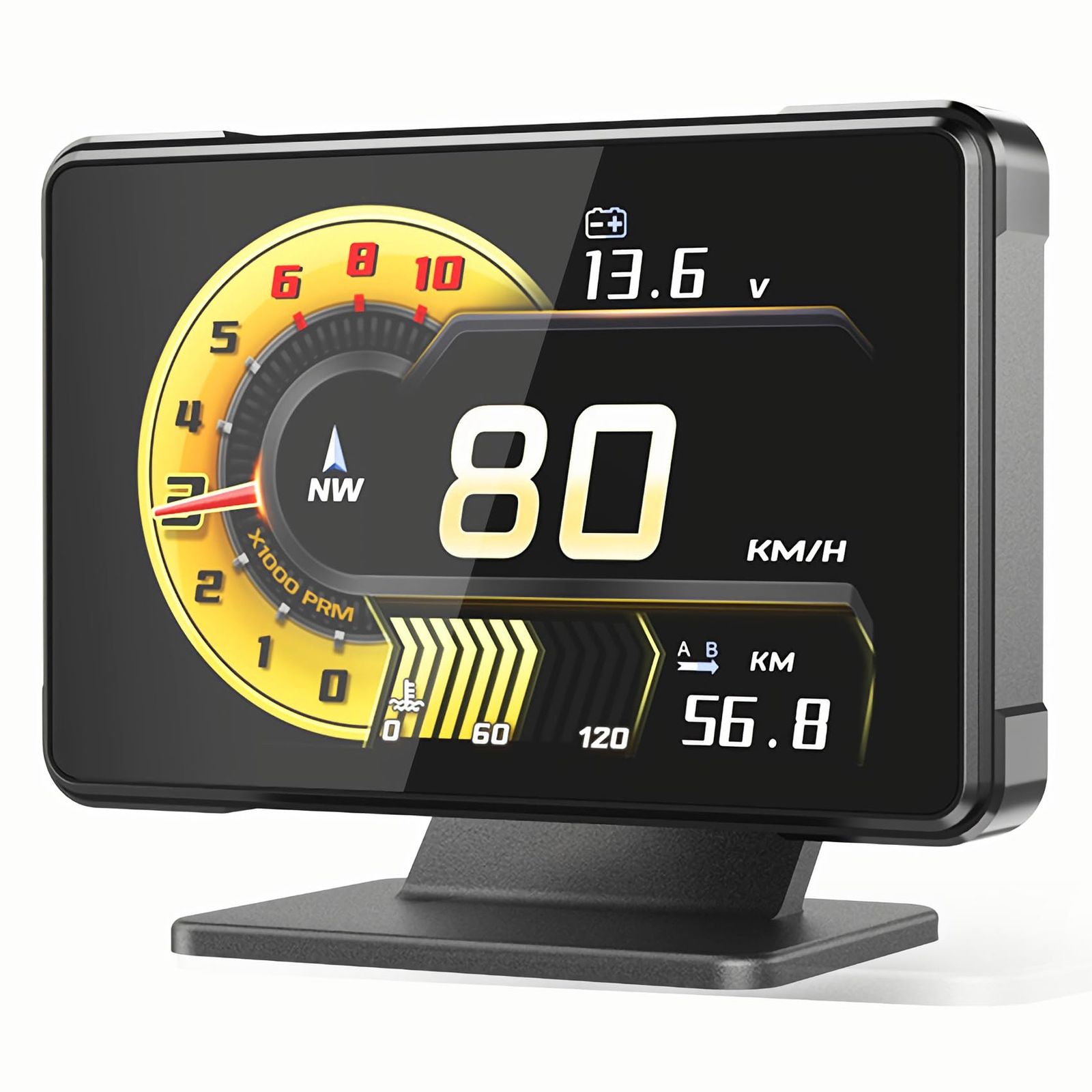 ChoiQua OBD2メーター マルチメーター タコメーター 水温計 電圧計 ブースト計 故障診断 超速警告 疲労運転警告 高視認性ディスプレイ 衛星信号対応 日本語対応