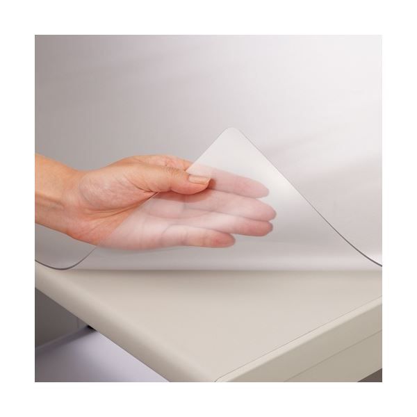  ライオン事務器 デスクマット 再生塩ビ製ノング 仕上 シングル 約1190 590 1 5 mm No 126 SRM デスクマット 机上アクセサリー