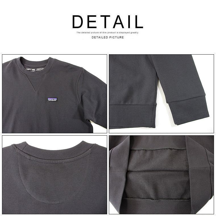 Patagonia パタゴニア クルーネックスウェット Regenerative Organic Certified Cotton Crewneck  Sweatshirt トレーナー アウトドア スエット NOBLE GREY/TIDEPOOL BLUE