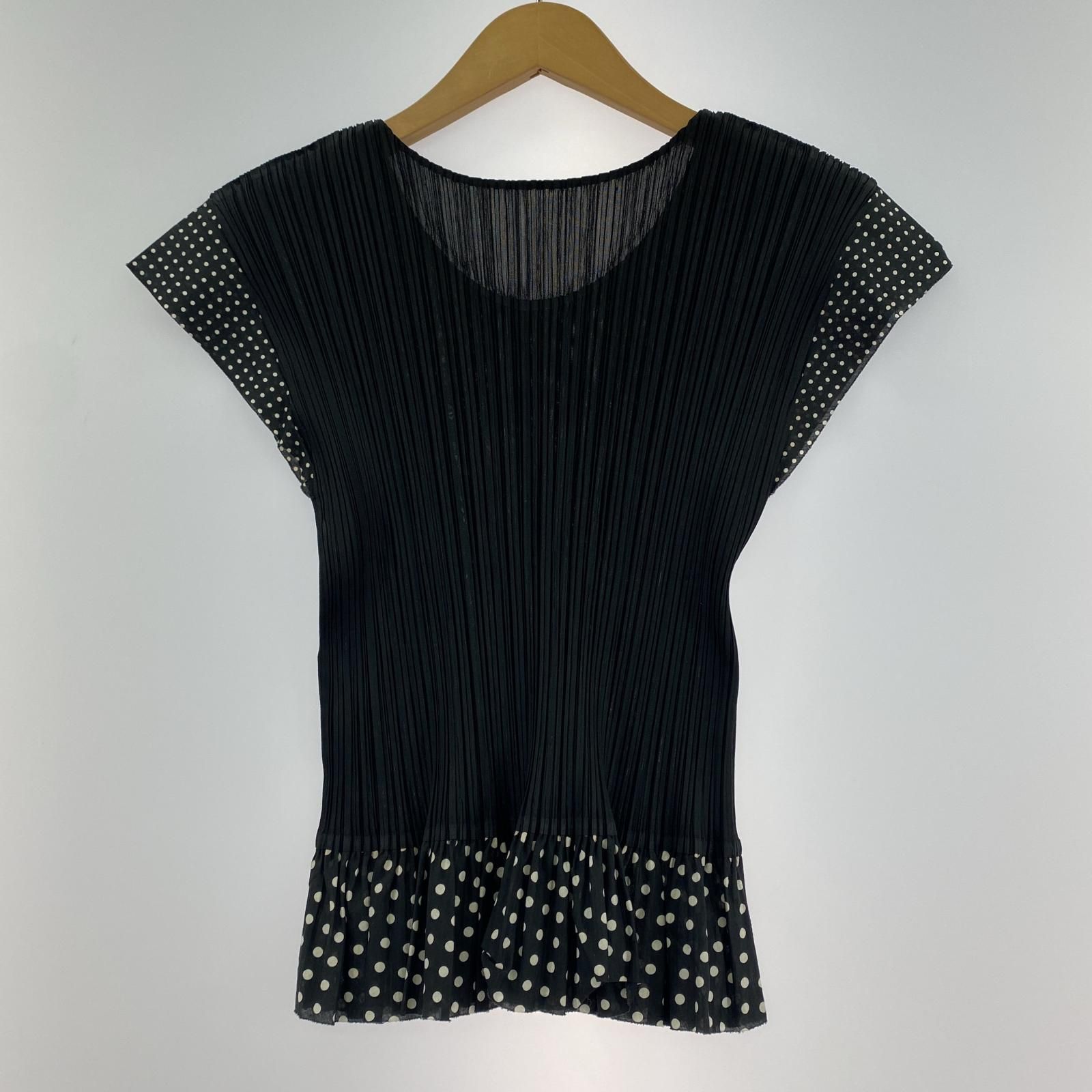 【希少】タグ付新品未使用　pleatsplease saltsolid 黒 PLEATS PLEASE ISSEY MIYAKE カットソー ブラック 7559062