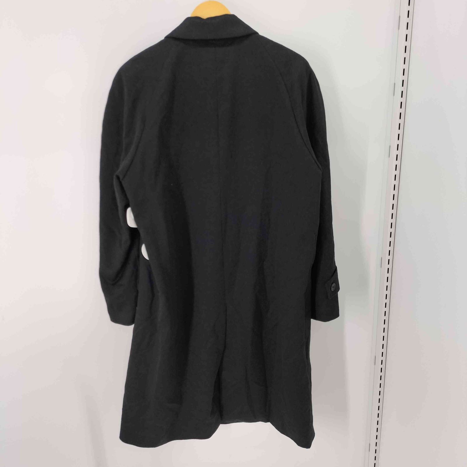 ユーズドフルギ USED古着 カシミヤ100% 比翼ステンカラーコート メンズ