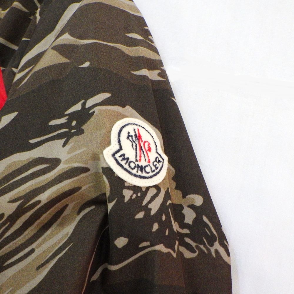 MONCLER モンクレール 510914160685 COBALT GIUBBOTTO コバルト フード付きナイロンジャケット サイズ0 XS～S カモフラ 迷彩 メンズ A25-2206 久安店