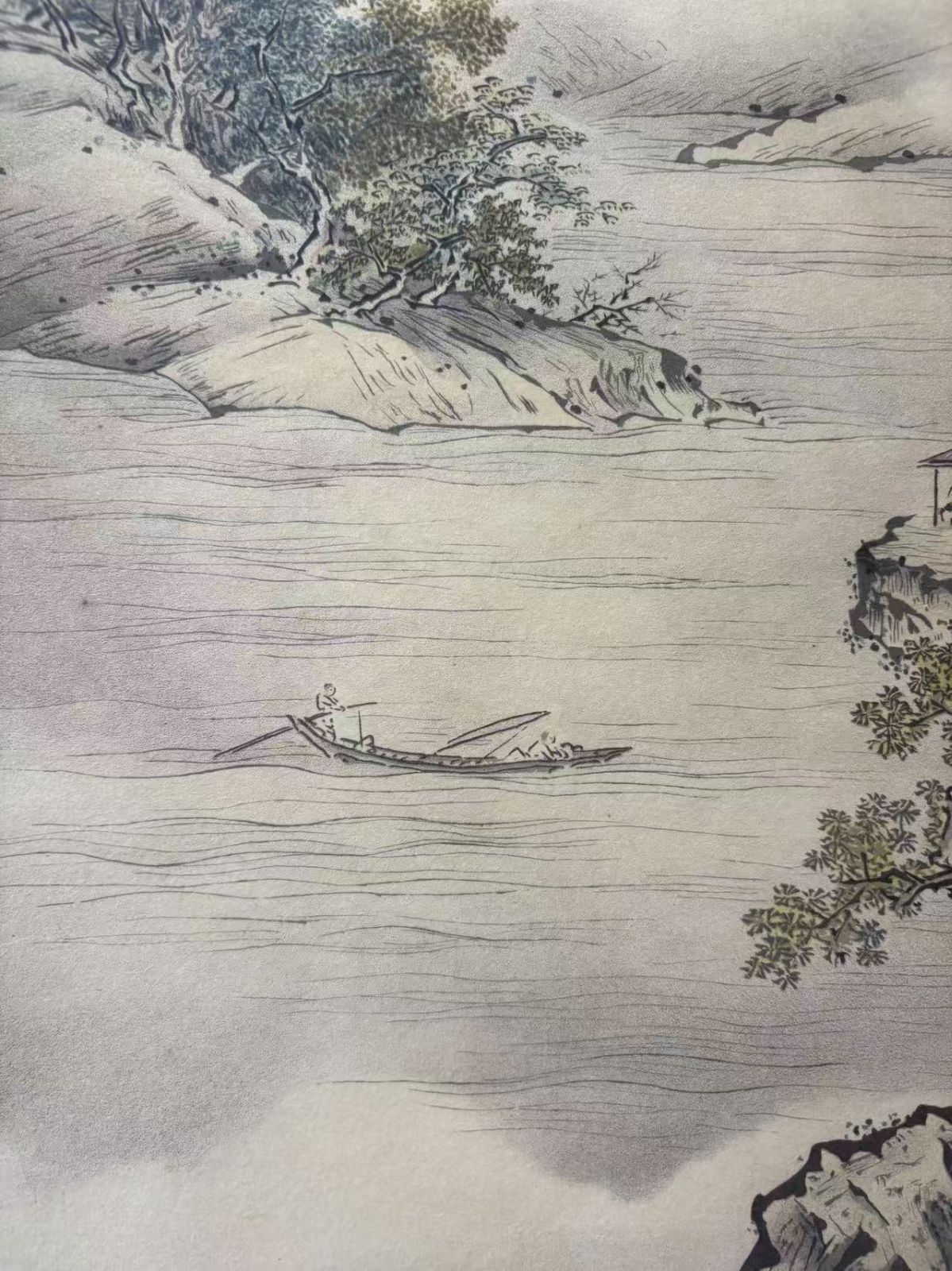 掛け軸 狩野芳崖 山水 絹本 名品 複製 希少 軸装 茶道具 掛軸 美品 です。 掛け軸 狩野芳崖 山水 絹本 名品 複製 希少 軸装 茶道具 掛軸 美