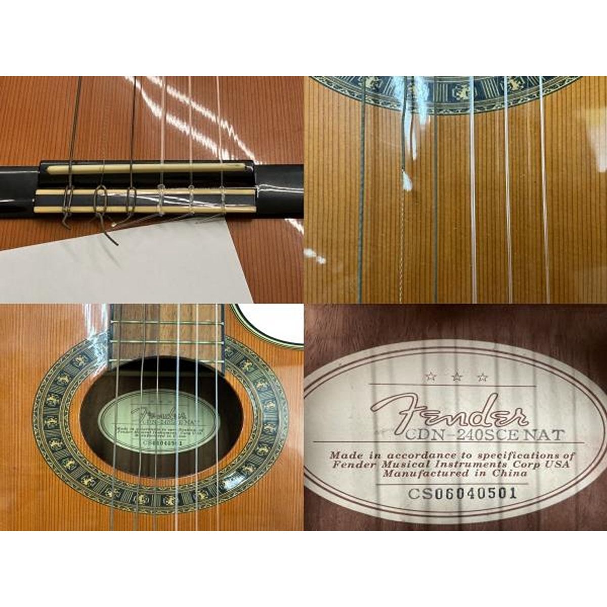 Fender CN-240SCE NAT エレガット エレキ クラシック ギター