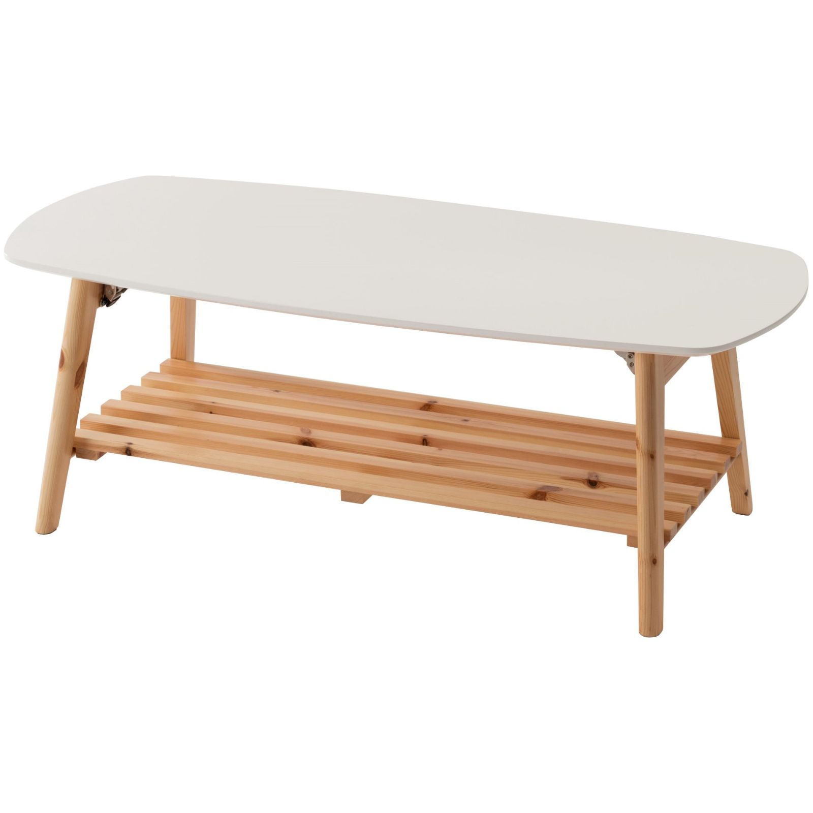 ☆定価27864円☆JADE棚付きフォールディングテーブル90×50BE/WAL 定価27864