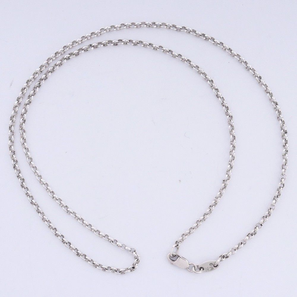 CHROME HEARTS ネックレス ロールチェーン 18インチ シルバー - メルカリ