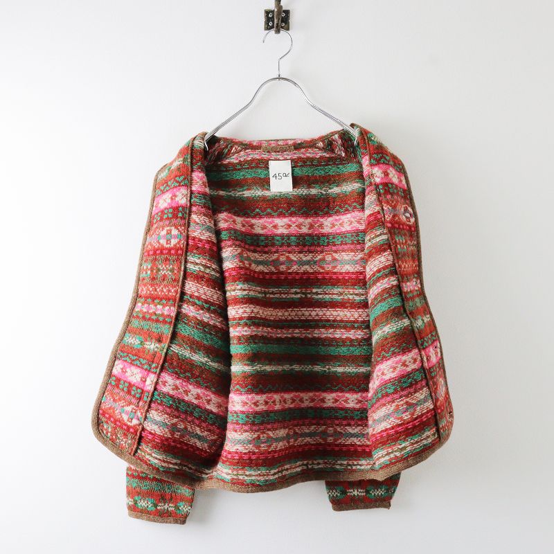 45rpm ジャガード ウール ジャケット 2 フォーティーファイブ 45R - 45R 45rpm テーラードジャケット 千鳥格子 裏地なし 2 M 黒 白の