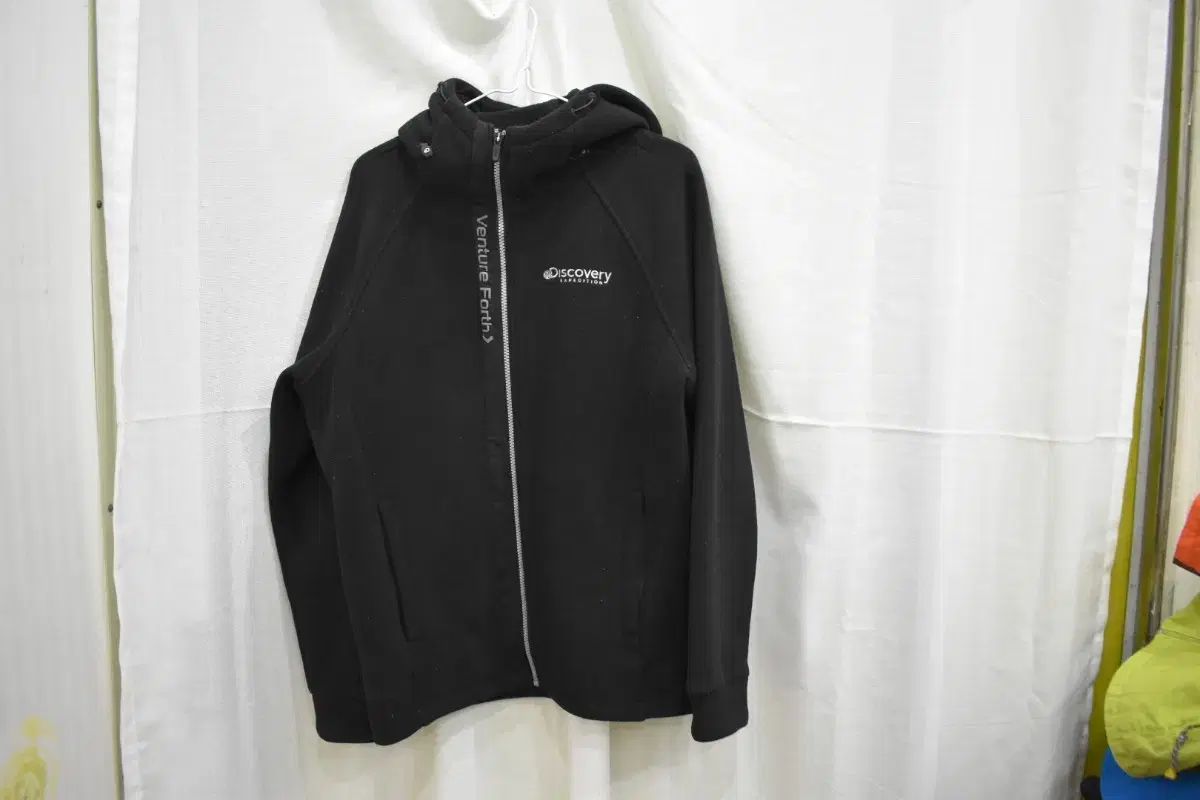 DISCOVERY メンズ フード付き ジップアップパーカー 100