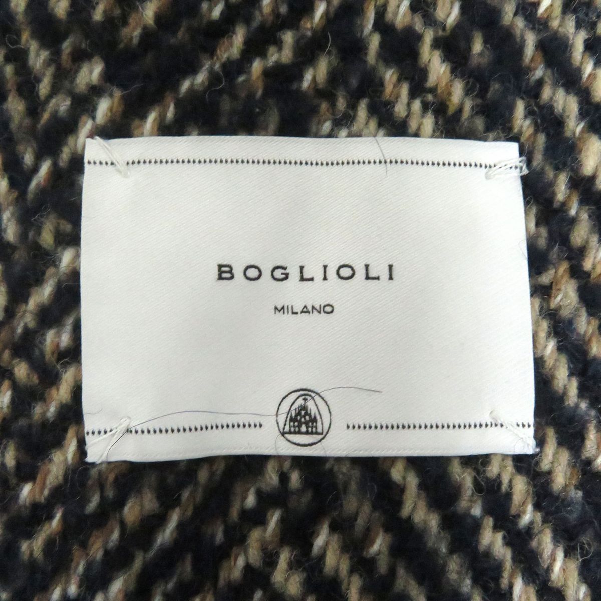 極美品□BOGLIOLI/ボリオリ ヘリンボーン バージンウール ツイード