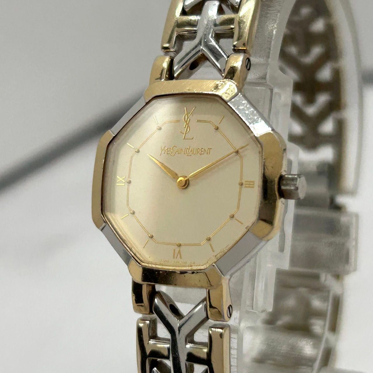 【電池交換済】Yves Saint Laurent 腕時計 バングル ネイビー Yves Saint Laurent - 【電池交換済】Yves Saint Laurent 腕時