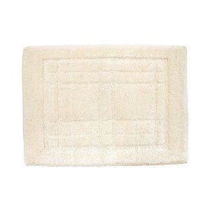 〔50個セット〕 バスマット/お風呂マット 〔36×50cm アイボリー〕 長方形 洗える 防滑加工 ポリエステル クリュム 〔脱衣所〕