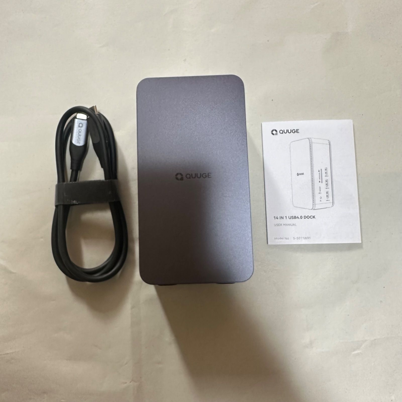 QUUGE 14in1 Thunderbolt対応 ドック MST機能 8K出力 USB4 Dock