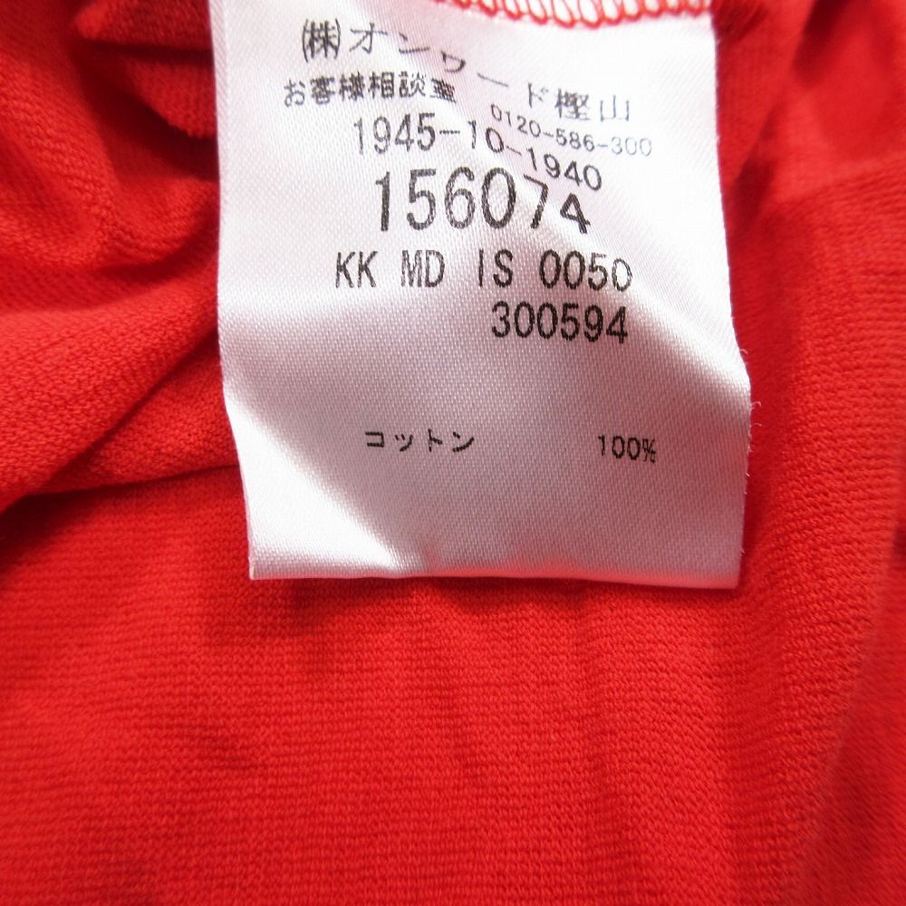 MISSONI ミッソーニ ボーダー ドルマン Tシャツ カットソー ストレッチ トップス 大きいサイズ 48 XL オレンジ レディース 【中古】 MISSONI ミッソーニ ボーダー ドルマン Tシャツ カットソー