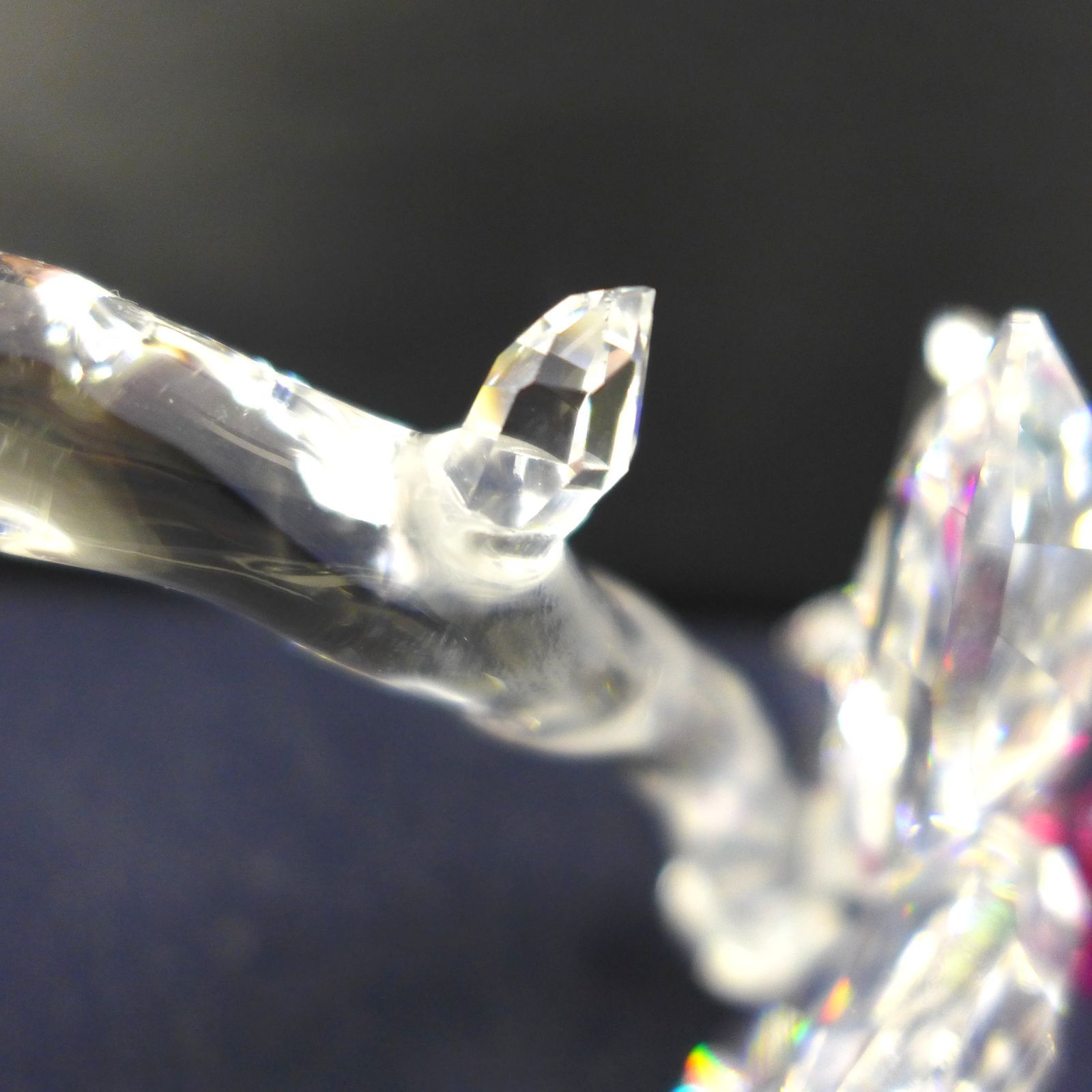 スワロフスキー　置物　花　ラン SWAROVSKI スワロフスキー 蘭 オーキッド ピンク 花 L ラージ
