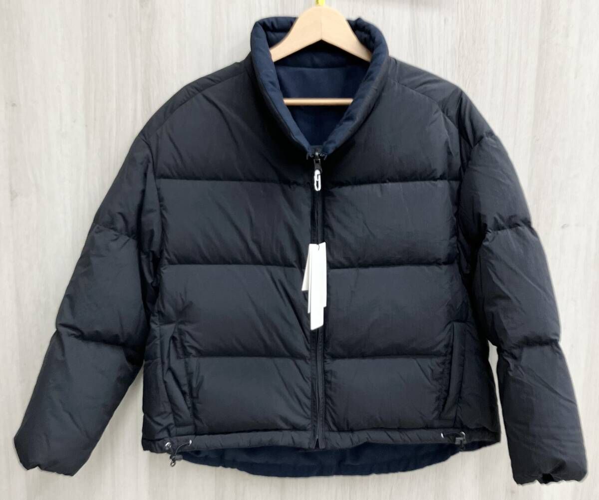 MICHEL KLEIN ミッシェルクラン ダウンジャケット リバーシブル F6VAM-35450 ブラック|ネイビー レディース サイズ 36