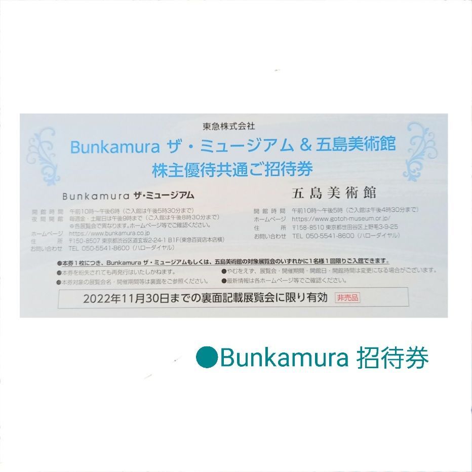 Bunkamura ザ・ミュージアム チケット2枚
